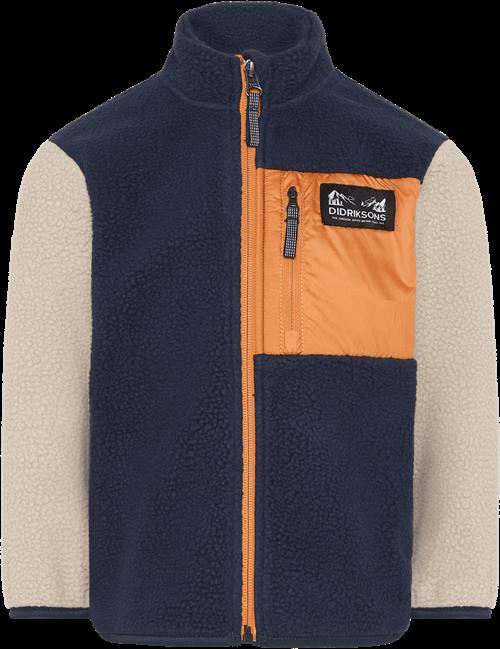 Didriksons Anten Kids Jumper Med Fuld Lynlås Navy  Navy-80 cm  Marineblå  80 cm  Drenge, Piger