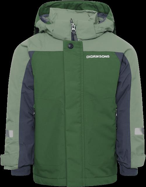 Didriksons Neptun Kids 4 Jakke Pine Green  Pine Green-110 cm  Grøn  110 cm  Drenge, Piger