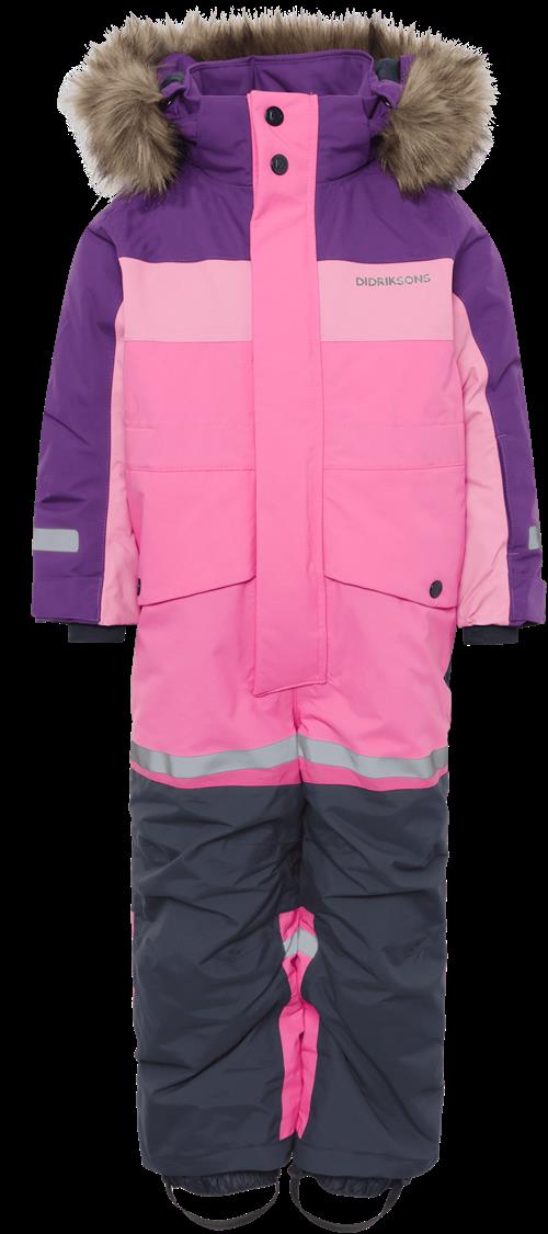 Didriksons Bjärven Kids 4 Vinter-overtræksdragt Sweet Pink  Sweet pink-80 cm  Lyserød  80 cm  Piger