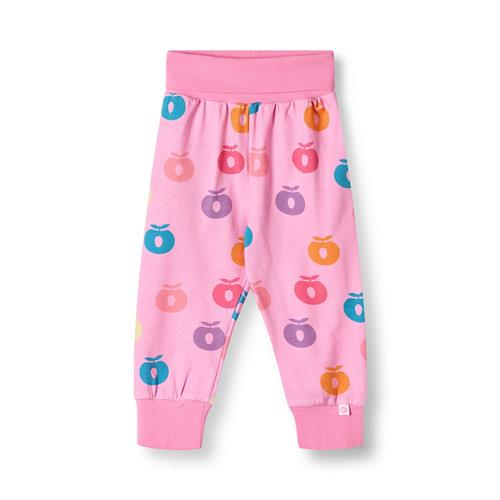 Småfolk Ulm Pants For Baby with Apples Pink lilac Pink lilac-56 cm  Lyserød  56 cm