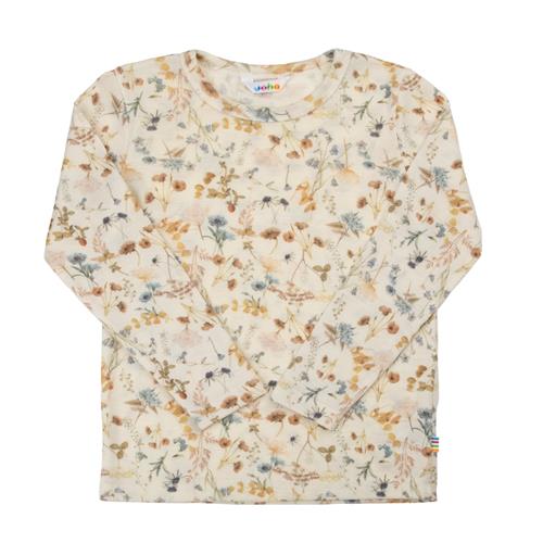 Joha Langærmet Uldtop Off White  Off white-110 cm Wool Hvid  110 cm  Drenge, Piger