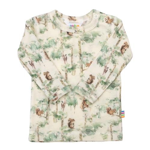 Joha Langærmet Uldtop Off White  Off white-90 cm Uld Hvid  90 cm  Drenge, Piger