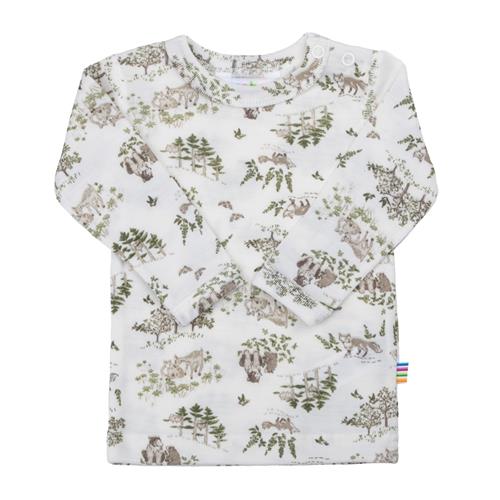 Joha Langærmet Uldtop Off White  Off white-90 cm Wool Hvid  90 cm  Drenge, Piger