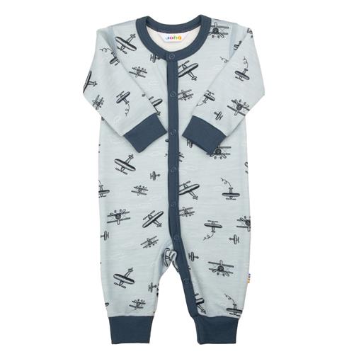 Joha Uld Onesie Light Blue  Light blue-50 cm  Blå  50 cm  Drenge