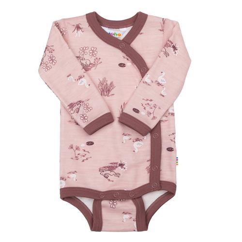 Joha Babyuld Body Med Sidelukning Light Pink  Light Pink-70 cm  Lyserød  70 cm  Piger