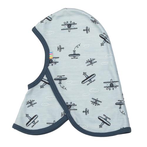 Joha Balaclava I Enkelt Lag Af Uld Light Blue  Light blue-52 cm  Blå  52 cm  Drenge