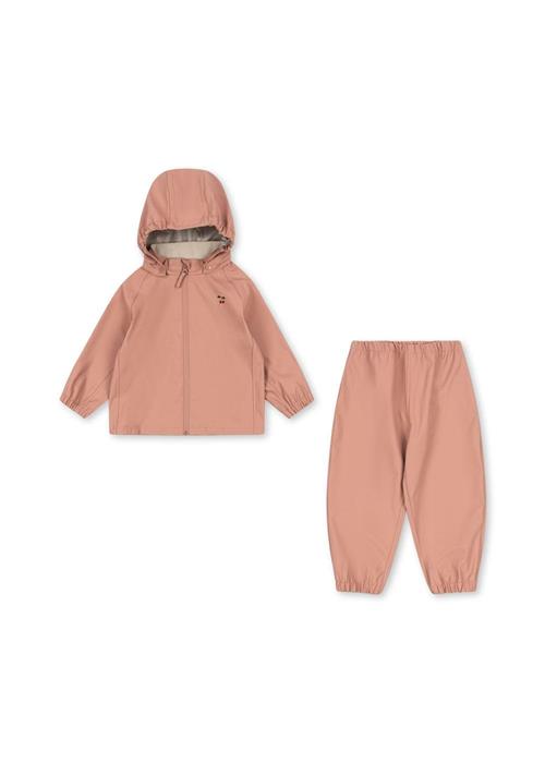 Konges Sløjd Plainy Rain Set Cameo Brown Plainy Rain Set Cameo Brown 9M  Lyserød  9 måneder  Piger