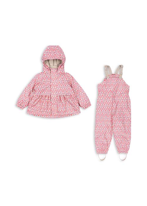 Konges Sløjd Rainy Palme Regnsæt Felice Rose  Rainy Palme Set Girl Felice Rose 9M Rain Lyserød  9 måneder  Piger