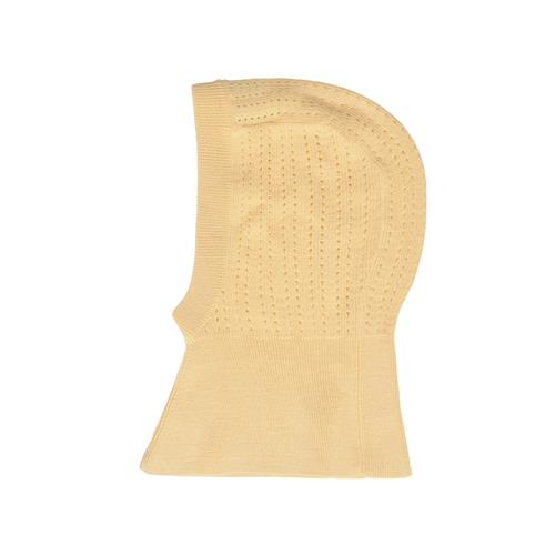 FUB Pointelle Balaclava Wheat  Wheat-90/100 cm Uld Beige  90/100 cm  Drenge, Piger