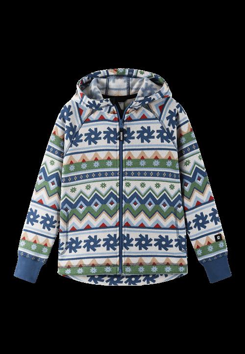 Reima Northern Fleece-hættetrøje Green Clay  Green Clay-122 cm  Grøn  122 cm  Drenge, Piger