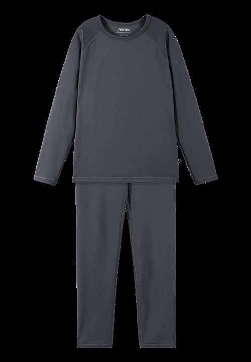 Reima Lampo Termisk Basislag-sæt Soft Black  Soft black-80 cm  Sort  80 cm  Drenge, Piger