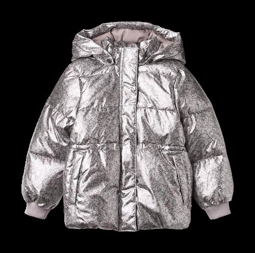 Wheat Eli Puffer-jakke Silver Flower Meadow  Silver Flower Meadow 98 cm  Sølv  98 cm  Piger