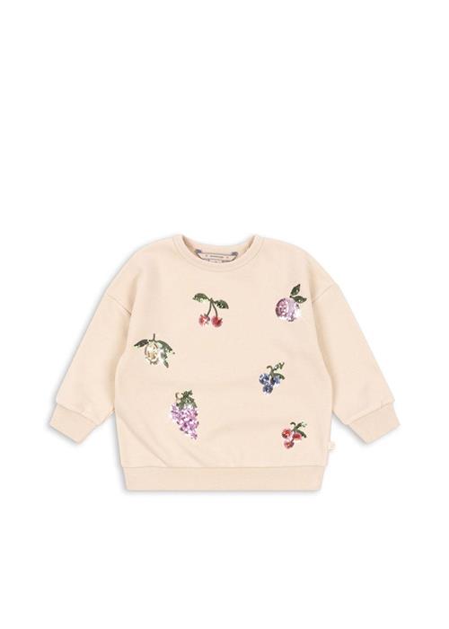 Konges Sløjd Lou Sweatshirt Med Pailletter Brazillian Sand  Brazillian Sand 3 Y  Brun  3 år  Piger