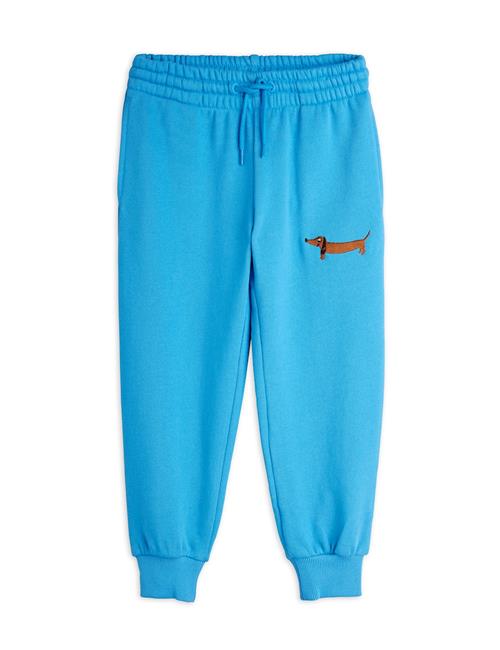 Mini Rodini GOTS Dog Joggingbukser Blue  Blue 140/146 cm  Blå  140/146 cm  Drenge