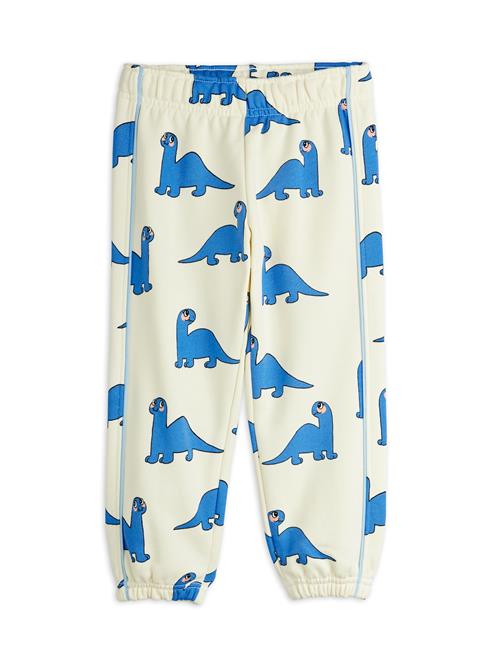 Mini Rodini GOTS Dino Joggingbukser Offwhite  Offwhite 104/110 cm  Hvid  104/110 cm  Drenge, Piger