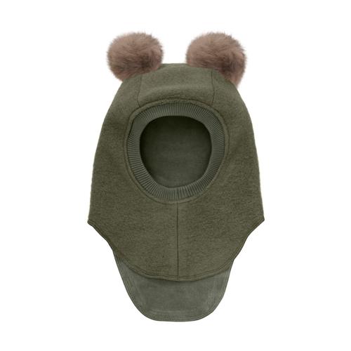 Huttelihut Balaclava I Uldalpakka Med Pomponer Beetle  Beetle 50 cm Uld Grøn  50 cm  Drenge, Piger