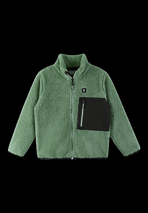Reima Turilas Sherpa-fleecejakke Beige Green Clay  Green Clay-128 cm  Grøn  128 cm  Drenge