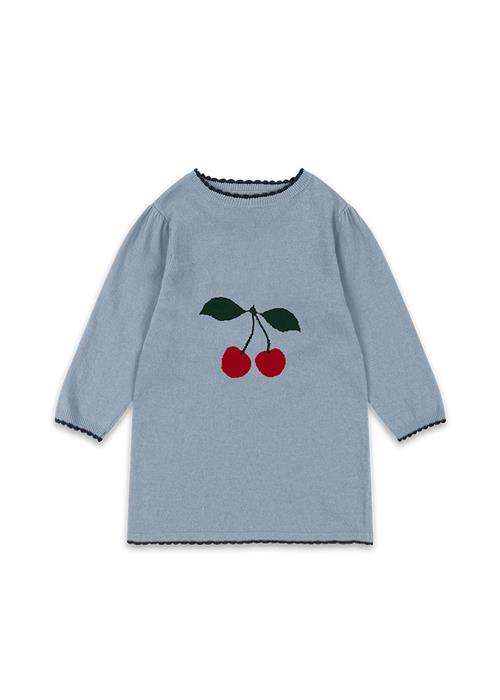 Konges Sløjd Alexa Strikket Kjole Blue Fog  Blue Fog 3 Y  Blå  3 år  Piger