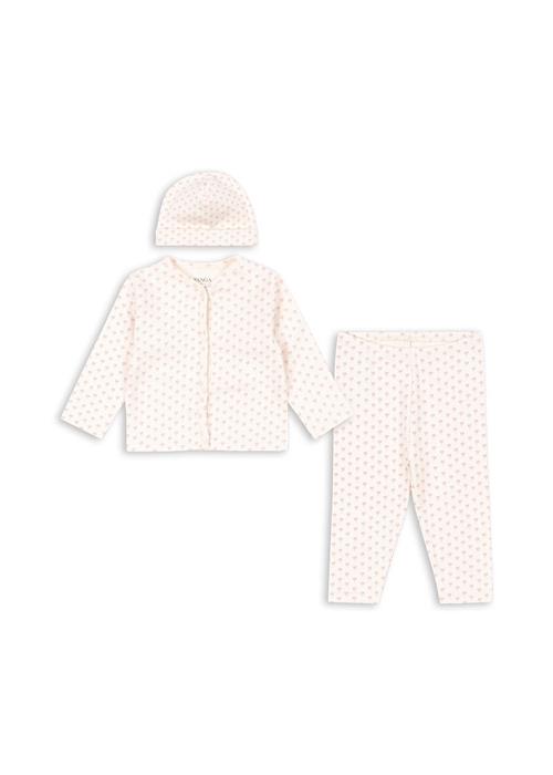 Fanga Fontana Bellö Sæt Til Nyfødte Punto Rosa  Punto Rosa 6 months  Hvid  6 måneder  Piger