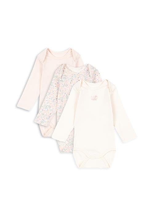 Fanga Fontana Fio 3-pak Lange Ærmer Body Prato Fiori  Prato Fiori 9 months  Lyserød  9 måneder  Piger