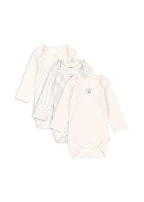 Fanga Fontana Fio Stripe 3-pack Long Sleeves Body Blue Mix  Blue Mix 12 months  Blå  12 måneder  Drenge