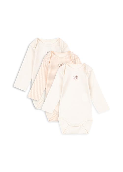 Fanga Fontana Fio Stripe 3-pack Long Sleeves Body Blush Mix  Blush Mix 3 months  Lyserød  3 måneder  Piger