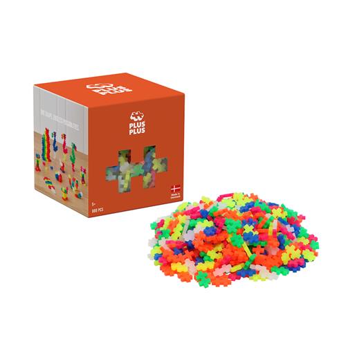 Plus-Plus Plus-Plus Neon Color Mix  One Size  Rød  One Size 5+ Years Drenge, Piger