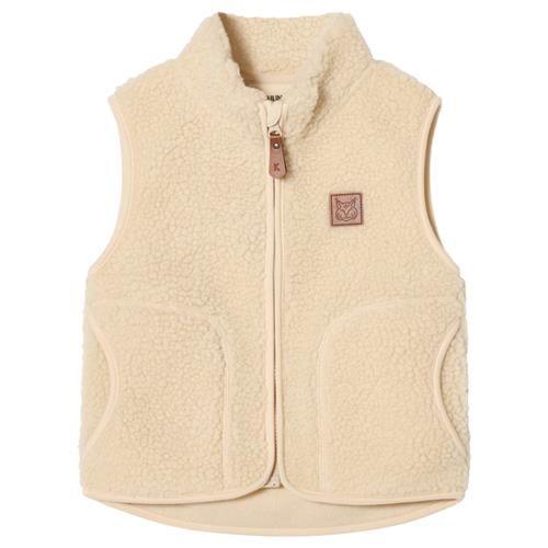 Kuling Austin Pile Fleece-vest Foggy White Foggy White 134 cm  Hvid  134 cm  Drenge, Piger