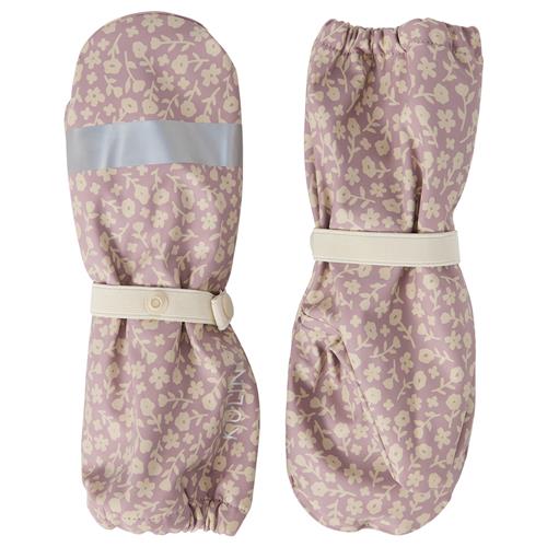 Kuling Vilnius Forede Regnvanter Purple Mauve Flower Purple Mauve Flower 4-6 Y  Lilla  4-6 år  Piger