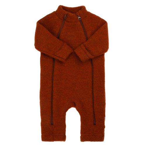 Joha Jumpsuit I Blød Uld 2 In1 Russet  Russet-100 cm  Brun  100 cm  Drenge, Piger