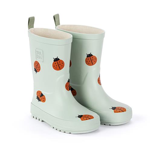 Kuling Viken Gummistøvler Pale Green Ladybug  Pale Green Ladybug 32 EU  Grøn  32 EU  Drenge, Piger
