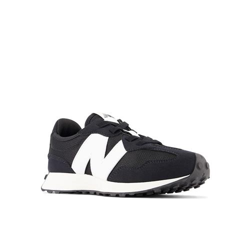 New Balance 327 Kids Bungee Lace Sneakers Black  Black 34.5 EU  Sort  34.5 EU  Drenge
