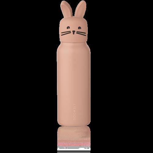Liewood Falk Vandflaske M. Kaninlåg 350 Ml Pale Tuscany  Water Bottle w  Rabbit Lid 350 ml-OS  Brun  One Size  Drenge, Piger