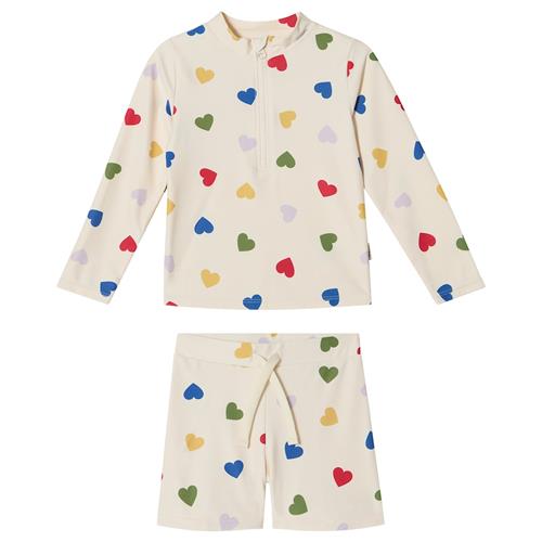 Kuling Madagaskar UV-sæt Rainbow Hearts  Rainbow Hearts 98/104 cm  Hvid  98/104 cm  Drenge, Piger