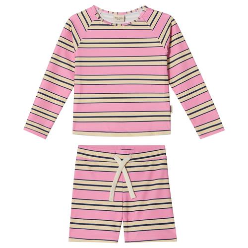 Kuling Rhodes UV-sæt Happy Pink Stripe  Happy Pink Stripe 98/104 cm  Lyserød  98/104 cm  Piger