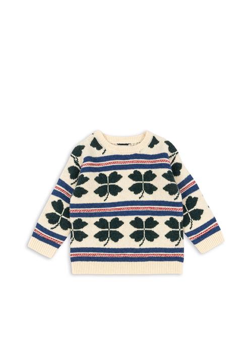 Konges Sløjd Billi Sweater Clover  Clover 12 months  Creme  12 måneder  Drenge