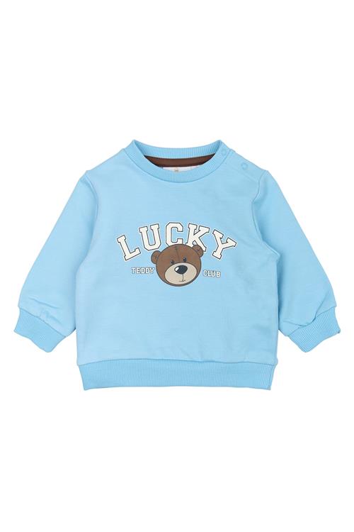 The New Siblings GOTS Perseus Sweatshirt Powder Blue  Powder Blue 56 cm  Blå  56 cm  Drenge