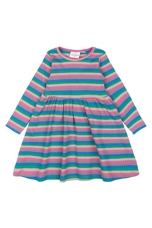 The New Siblings GOTS Polly Ribkjole Med Lange Ærmer Multi Striped  Multi Striped 104 cm  Lyserød  104 cm  Piger