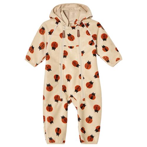 Kuling Livigno Heldragt I Vindfleece Ladybug Ladybug AOP 98 cm  Hvid  98 cm  Drenge, Piger