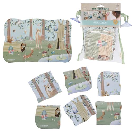 Little Dutch Badepuslespil Forest Friends  Multi-One Size  Brun  One Size  Drenge, Piger