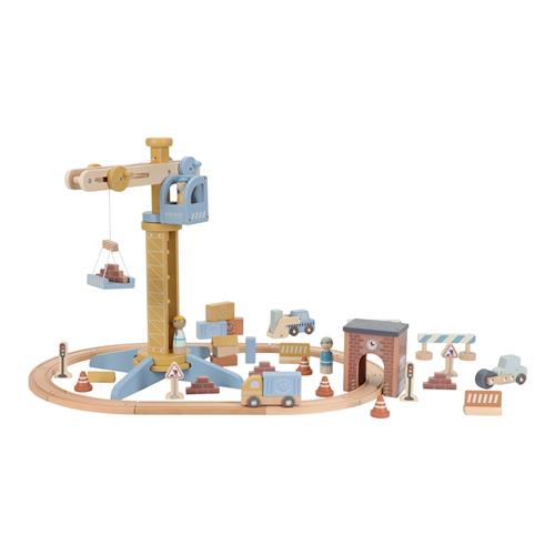 Little Dutch Kran-sæt Med Togskinner  Multi-One Size  Brun  One Size  Drenge, Piger