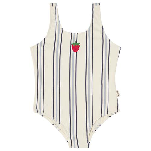 Kuling Milos UV-badedragt Blue Stripe  Blue Stripe 110/116 cm  Blå  110/116 cm  Drenge, Piger