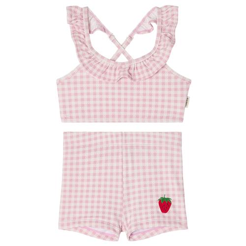 Kuling Samoa UV-bikini Pink Gingham  Pink Gingham 134/140 cm  Lyserød  134/140 cm  Piger