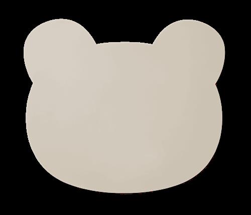 Liewood Aura Bear Dækkeserviet Sandy  Sandy-One Size  Beige  One Size  Drenge, Piger
