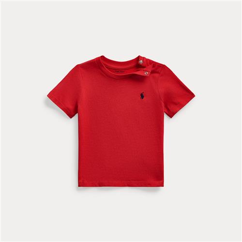 Ralph Lauren T-shirt Med Rund Hals Red  Red 80-83cm  Rød  80-83 cm  Drenge