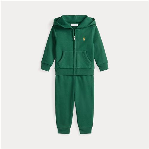 Ralph Lauren Fleece Hættetrøje Og Buksesæt Kelly Green  Kelly Green 75-79cm  Grøn  75-79 cm  Drenge
