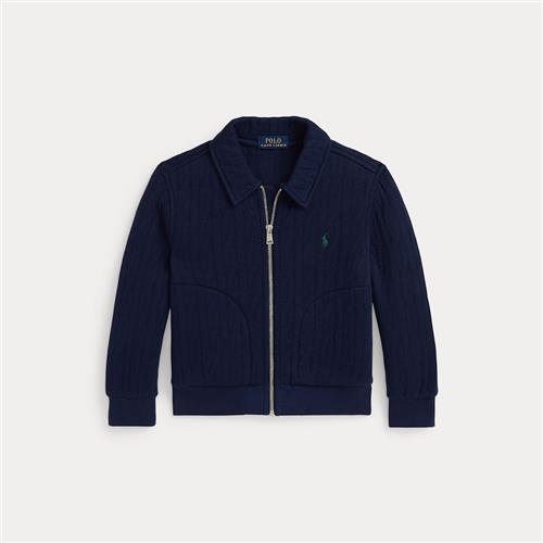 Ralph Lauren Kabelviltet Jakke Refined Navy  Refined Navy 117-123cm  Marineblå  117-123 cm  Drenge