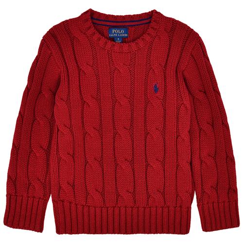 Ralph Lauren Kabelstrikket Sweater Holiday Red  Holiday Red 94-100cm  Rød  94-100 cm  Drenge