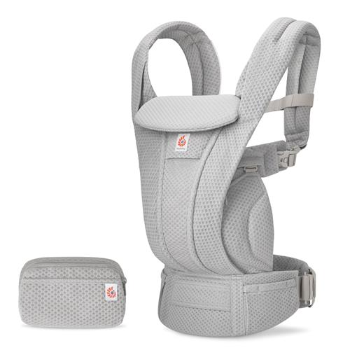 Ergobaby Omni Deluxe Mesh Bæresele Pearl Grey  Pearl Grey-Onesize  Grå  One Size  Drenge, Piger