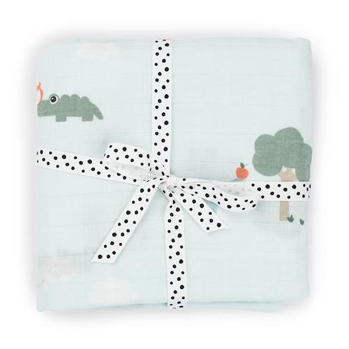 Done by Deer Playground Swaddle Blue  Blue-OS  Blå  One Size  Drenge, Piger